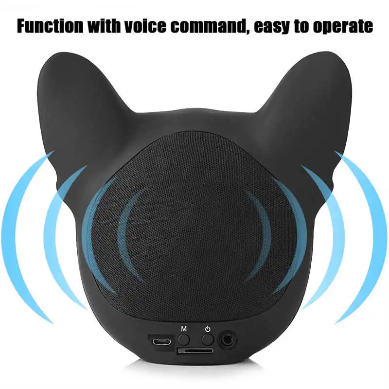 Fashion Mini Bluetooth-compatible4.1 Speaker Dog Shaped Stereo Sound Music Player Wireless Speakerwaterproof WithTF Card | Электроника