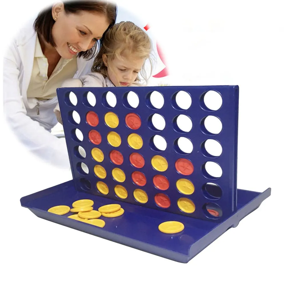

Three-dimensional Four-game Chess Early Education Parent-child Interaction 1 Set Connect 4 In A Line Board Classic Game Toys