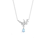 moon stone necklace female clavicle star pendant ins niche design s925 sterling silver fashion elegantluxury goods for woman 20