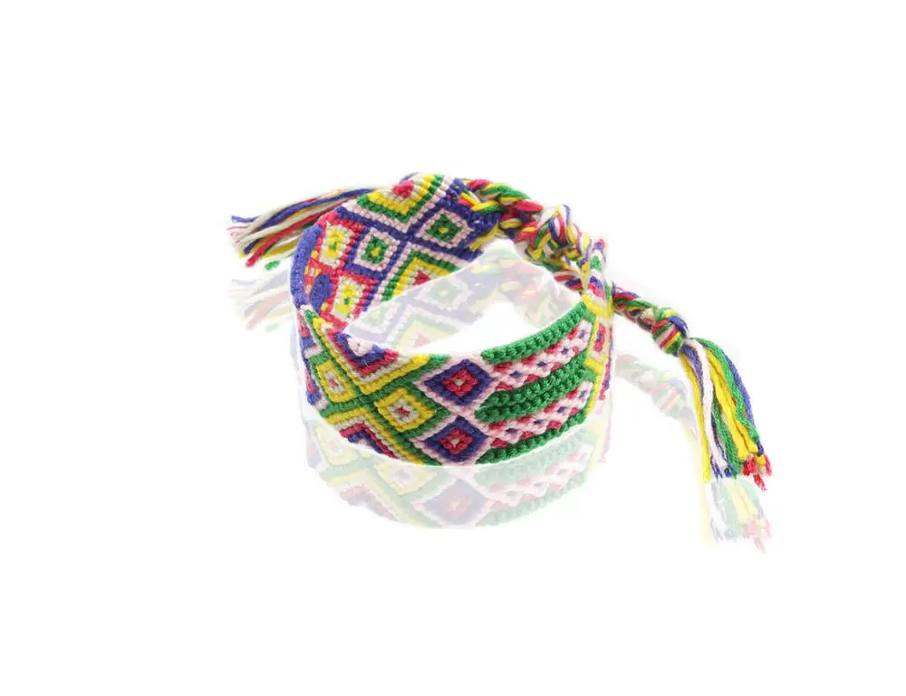 2019 новый модный Многоцветный Плетеный браслет дружбы в стиле бохо красный