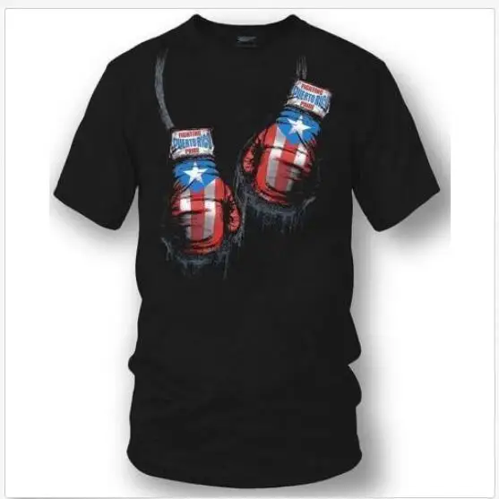 2019 Летняя женская/Мужская пуерто Рико боксер забавная Повседневная футболка с 3D