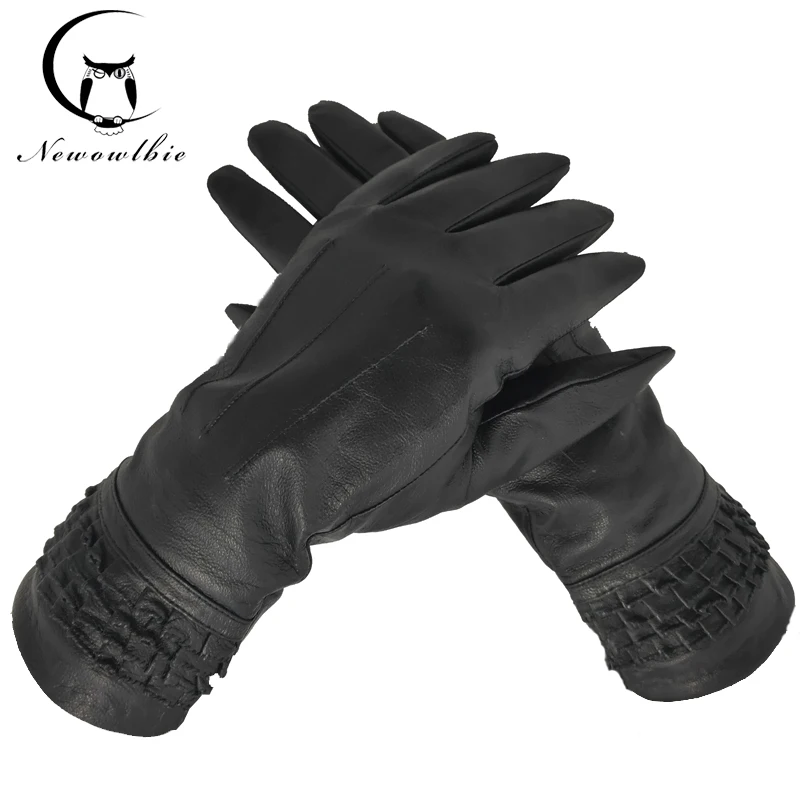 Перчатки женские из овечьей кожи Осень-зима | Аксессуары для одежды