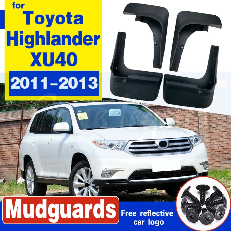 Автомобильные Брызговики крыло аксессуары для Toyota Highlander XU40 2011 2012 2013|Грязезащита|