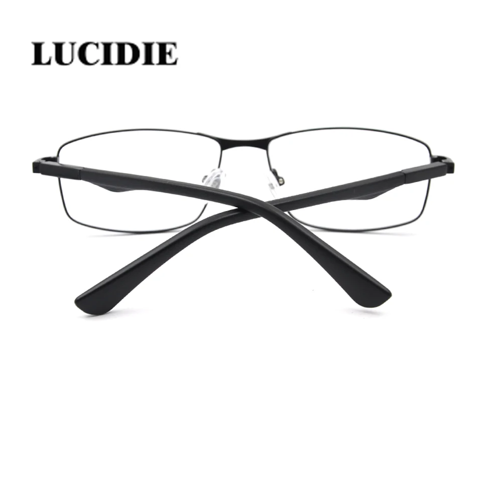 

Classic ultralight men glasses fashion atmosphere stainless steel optical clear fake eyeglasses frame