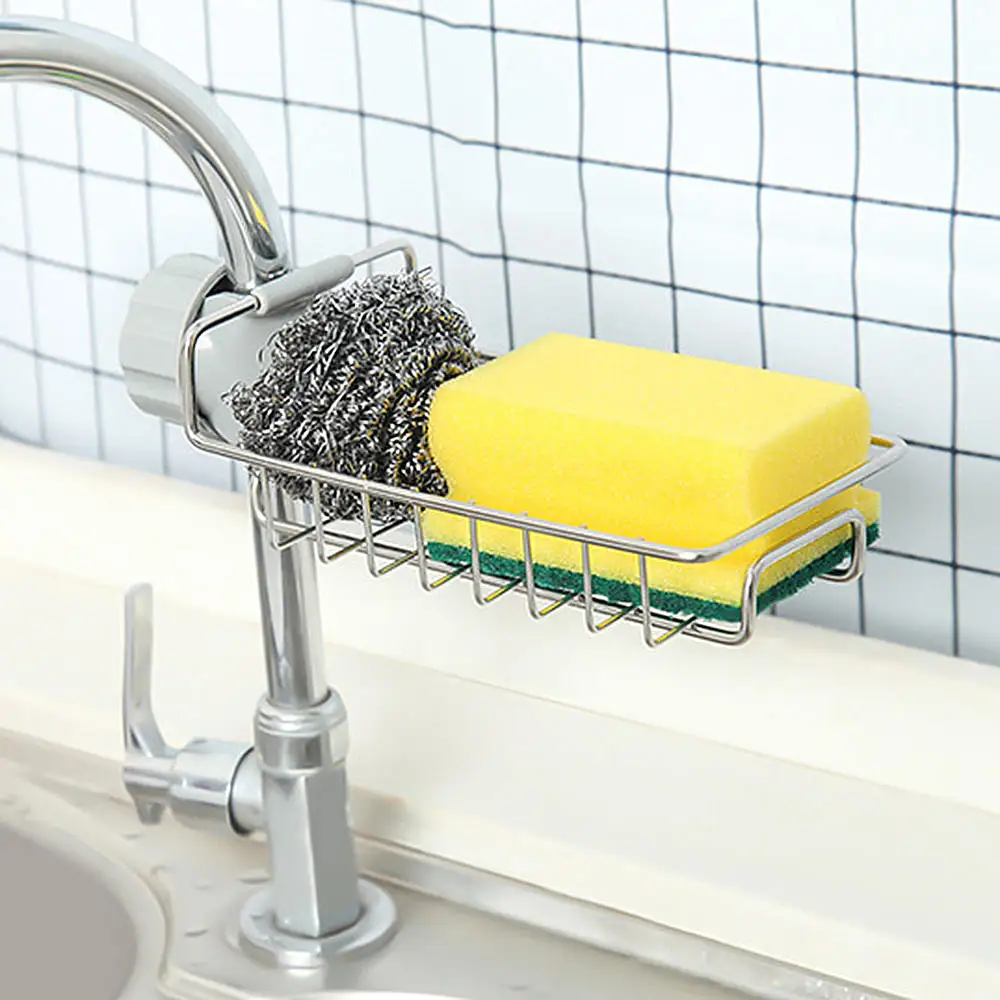 

Sink Storage Holder Adjustable Faucet Hanging Sink Storage Rack Bathroom Kitchen Cloth Dry Towel Storage Rack