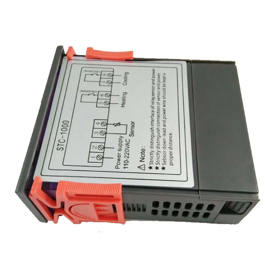 Цифровой Температура контроллер 12V 24V 220V Прохладный & Цельсия термостат с Сенсор