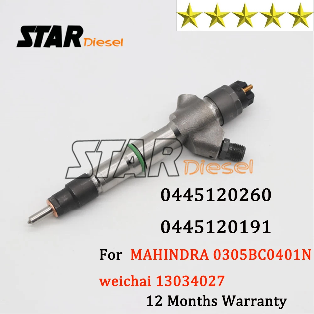 

0445120260 common rail injector 0445120191 diesel injection 0445 120 260 for Mahindra Scorpio 13034027 Pick-up 2.6 Engine