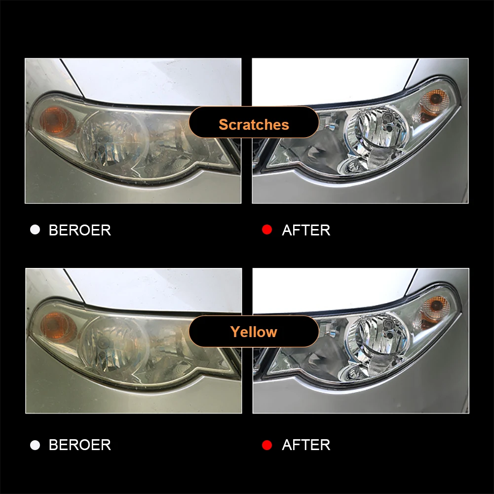 Комплект для ремонта автомобильных фар 30 мл окислительное покрытие заднего вида