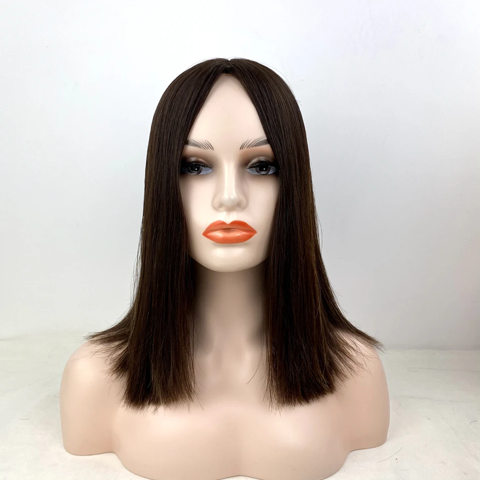 Еврейский парик Remy из человеческих волос