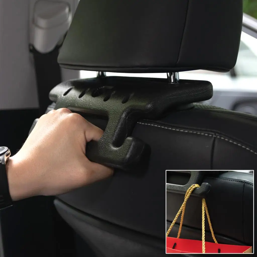 For Jeep Wrangler JK JL 4Runner Toyota Prado HEADREST GRAB HANDLES Safety Grip HOOK Head Rest Back Seat Organiser Hanger Travel |
