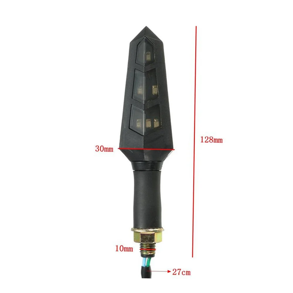 1 шт. Универсальный светодиодный поворотник для мотоцикла 6 светодиодов |