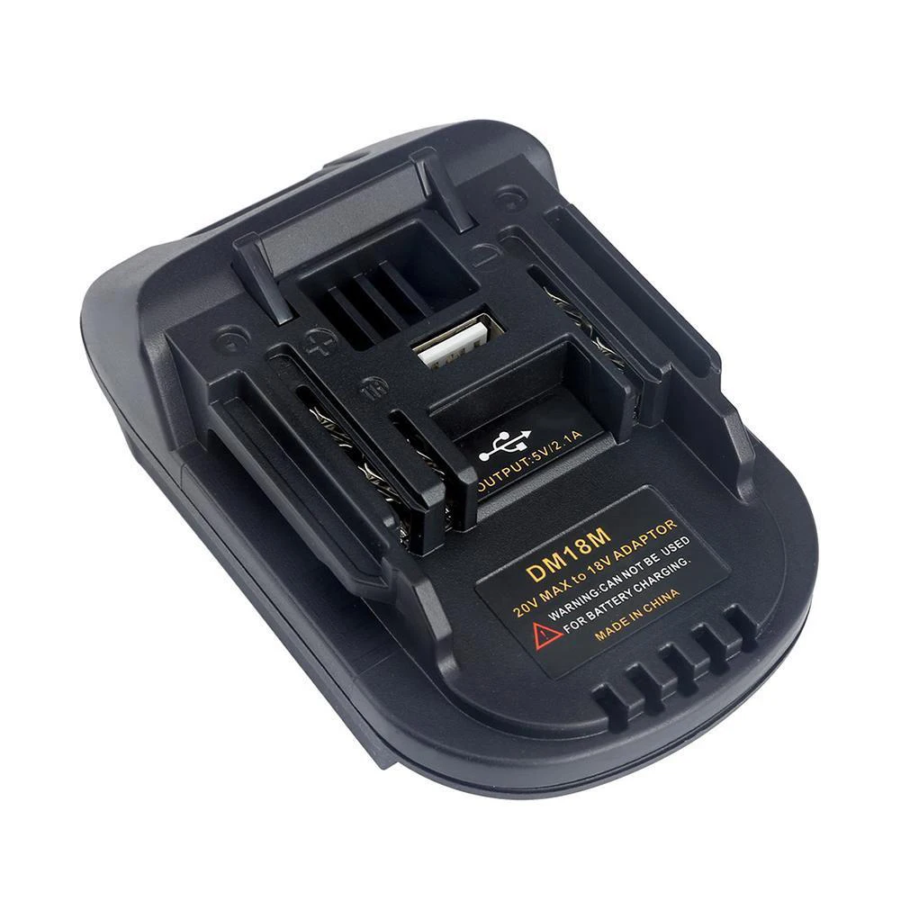 

FULL-20V To 18V Battery Conversion Dm18M Li-Ion Charger Tool Adapter For Milwaukee Makita Bl1830 Bl1850 Batteries