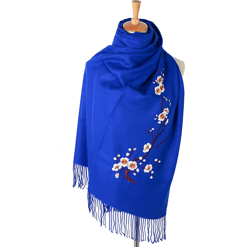 

Winter red shawl shawl thick warm shawl embroidered scarf long fashion scarf ladies elegant scarf