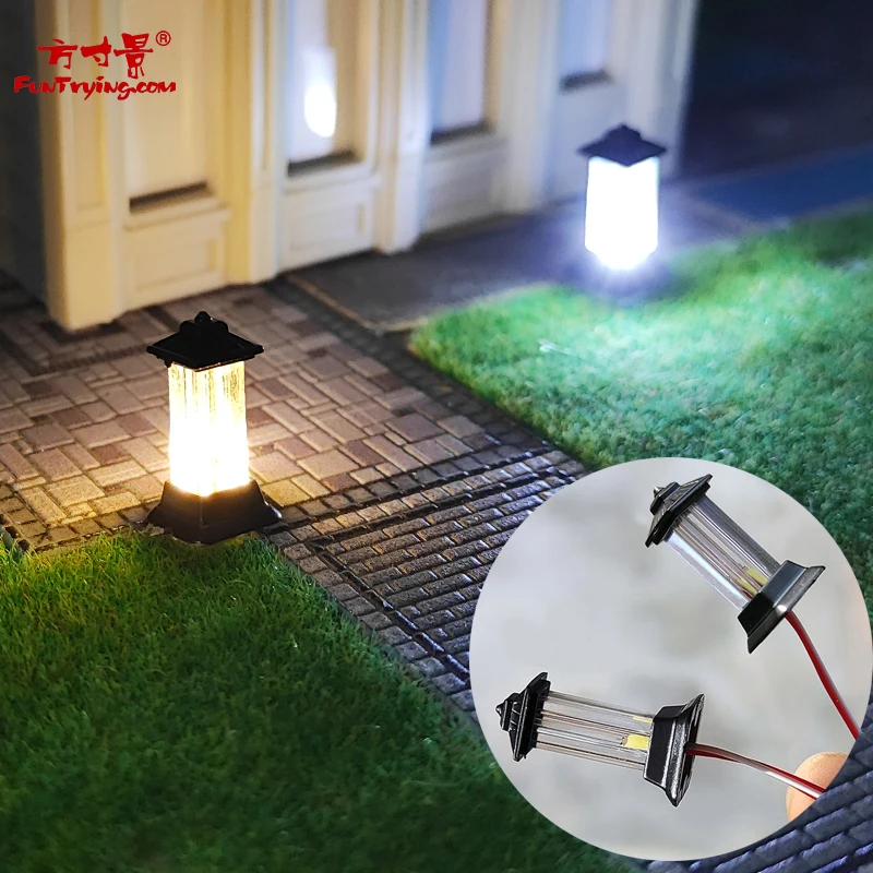 

50pcs 1:87 HO Scale Model Grass Landscape 3V LED Lamp for Architectural Building Train Railway Layout Railroad Diorama