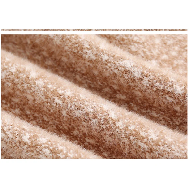 

Women Top Woolen 2021 Korean Version Autumn And Winter New Plus Size XL-5XL Cardigan Slim Fashion Thick Warm Coat Feminina GH41