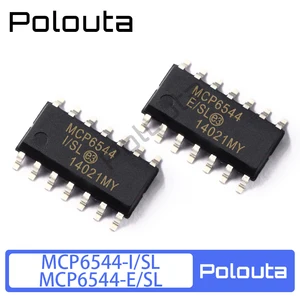 3 Pcs Polouta MCP6544T-I/SL MCP6544-E/SL SOP14 Comparator Arduino Nano Integrated Circuit DIY Electronic Kit Free Shipping