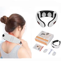 electric neck massager pulse back 6 modes power control far infrared heating pain relief cervical physiotherapy rechargeable