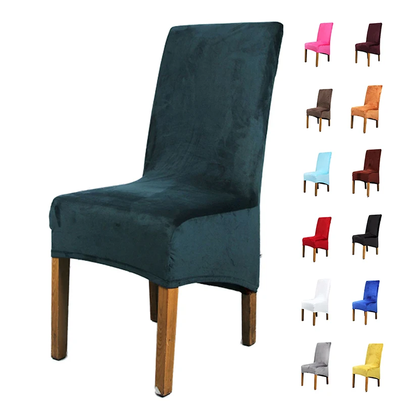 Натуральная бархатная ткань с лисой размер XL Чехол для стула большой длинный