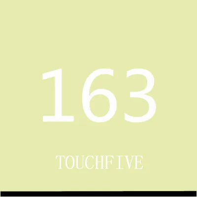 TOUCHFIVE 168 цветов одиночные художественные маркеры Кисть ручка эскиз на спиртовой основе маркеры двойная головка манга ручки для рисования товары для рукоделия - Цвет: 163-green bice