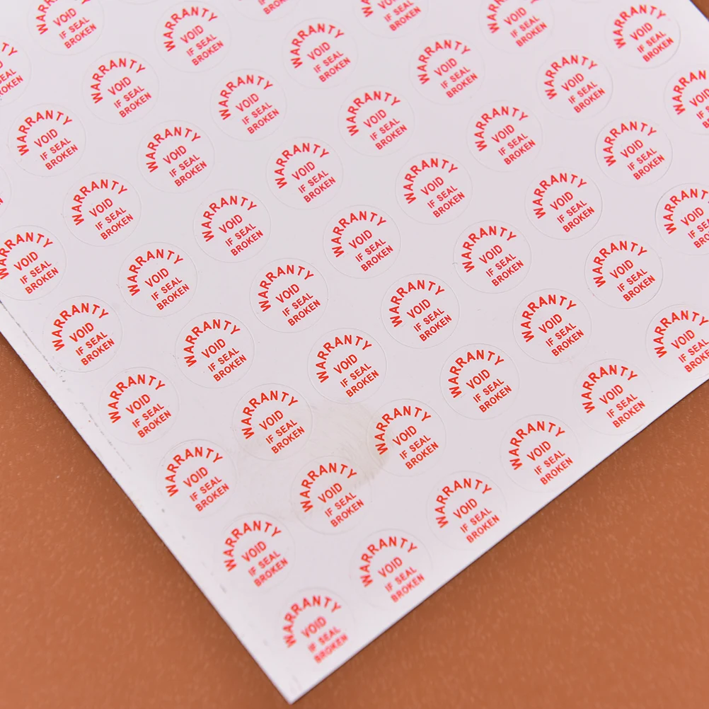 

208pcs Warranty Sealing Label Sticker Void If Seal Broken Damaged Universal With Years Months Diameter 10mm