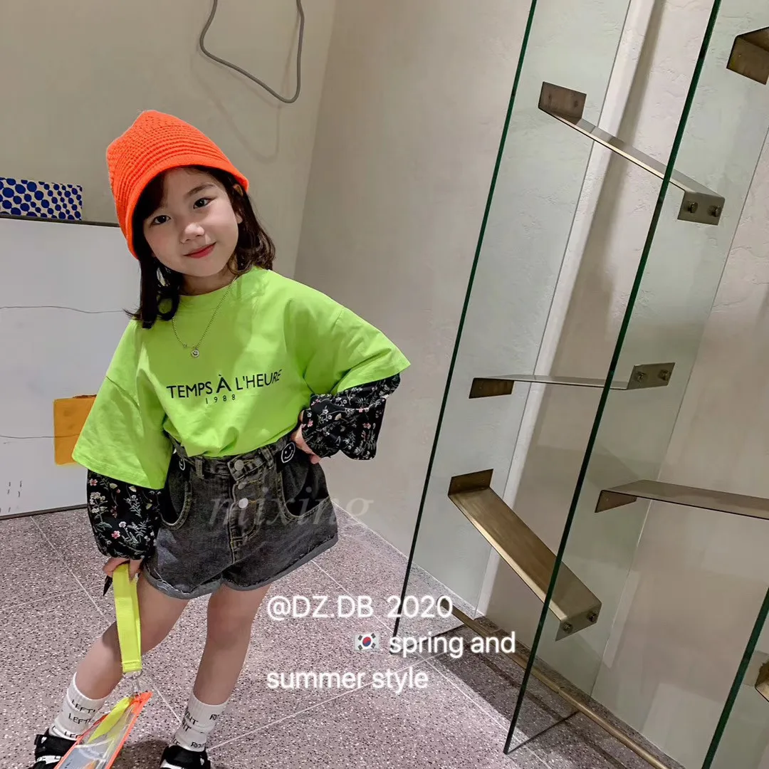 2020 новый весенний Детский свитер Детская тонкая футболка с вышивкой модная