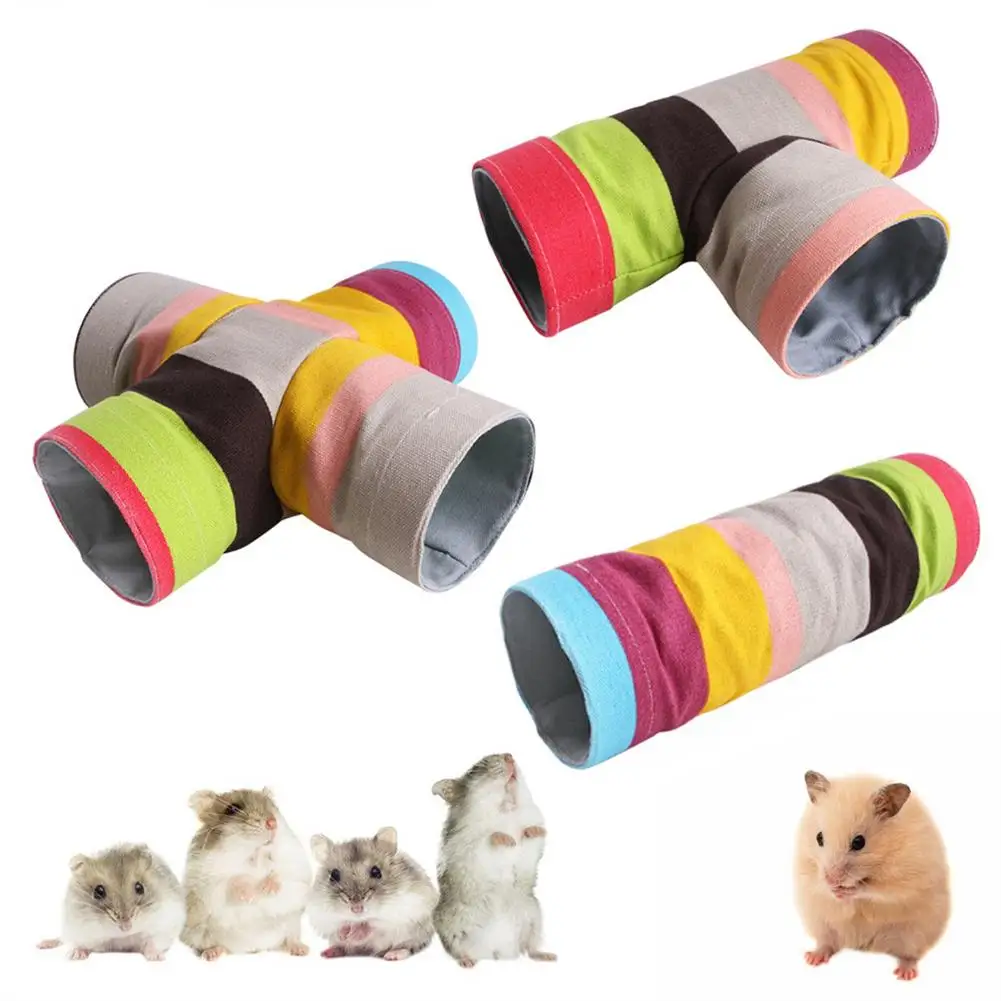Маленькие игрушки-туннели для домашних животных разноцветные туннели игр