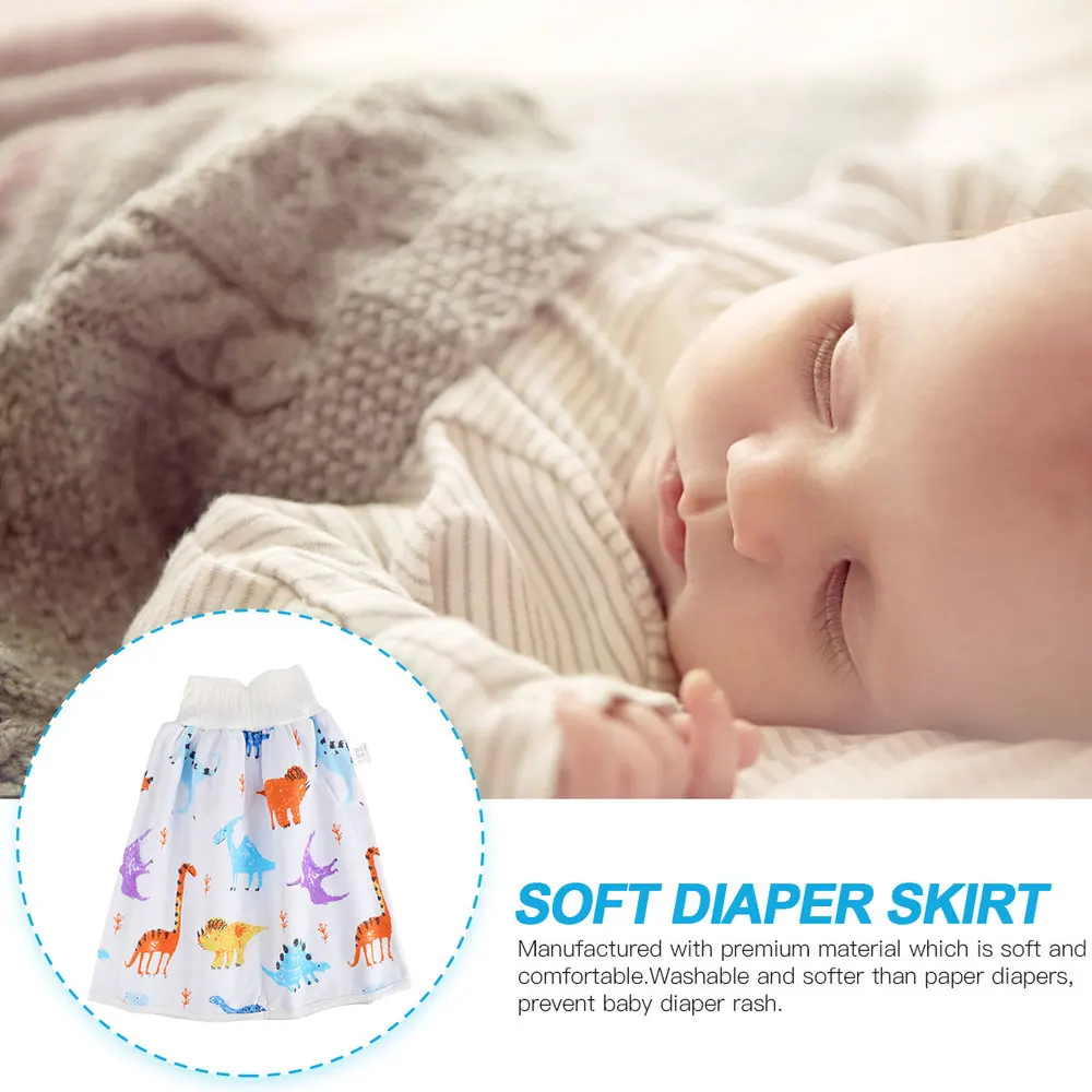 

1 Pc High-waist Skirt Comfortable Folding Diaper Skirt (M, Colorful)