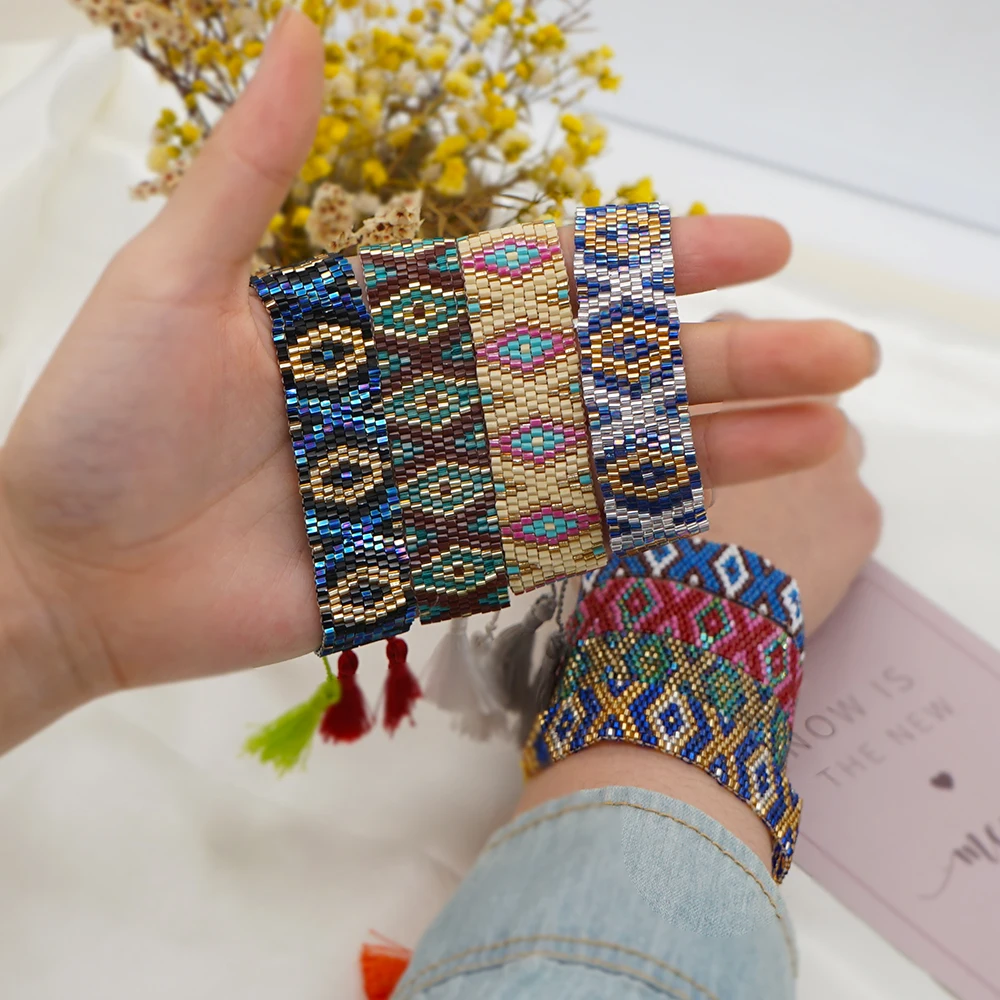 

Go2boho Boho Summer Bracelet Friendship Bracelets Women Jewelry 2021 Handmade Beading Woven Jewellery Bohemian Pulsera Femme