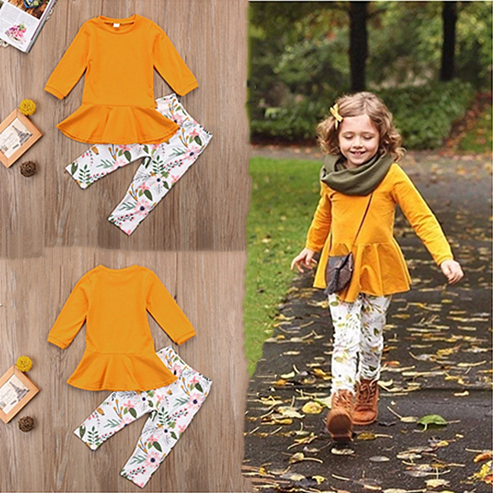 LILIGIRL/Одежда для маленьких девочек Осенняя детская футболка с длинным рукавом