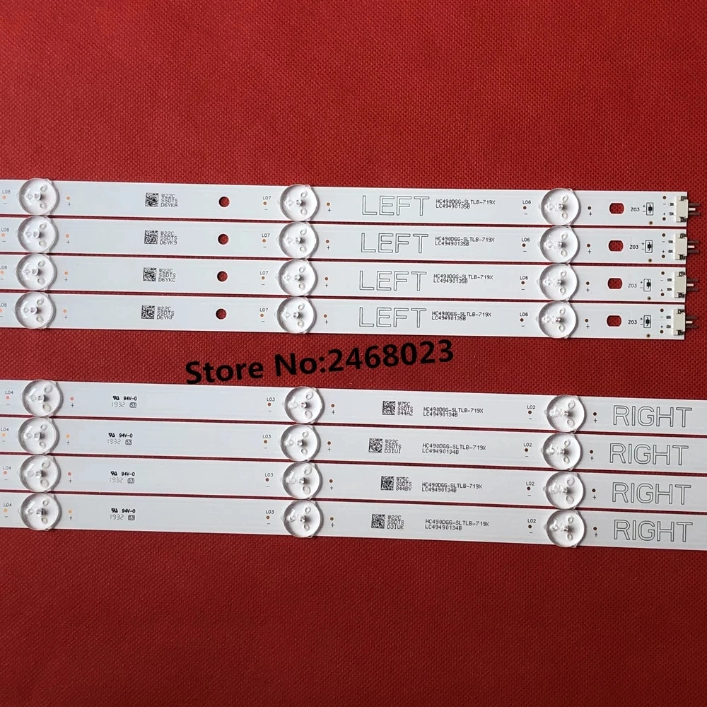 Светодиодная подсветка для LG 49UH610A 49UH6100 49LF5100 49UH6030 49UF640V 49UF6407 49UF640 49LF510V 8 шт. |