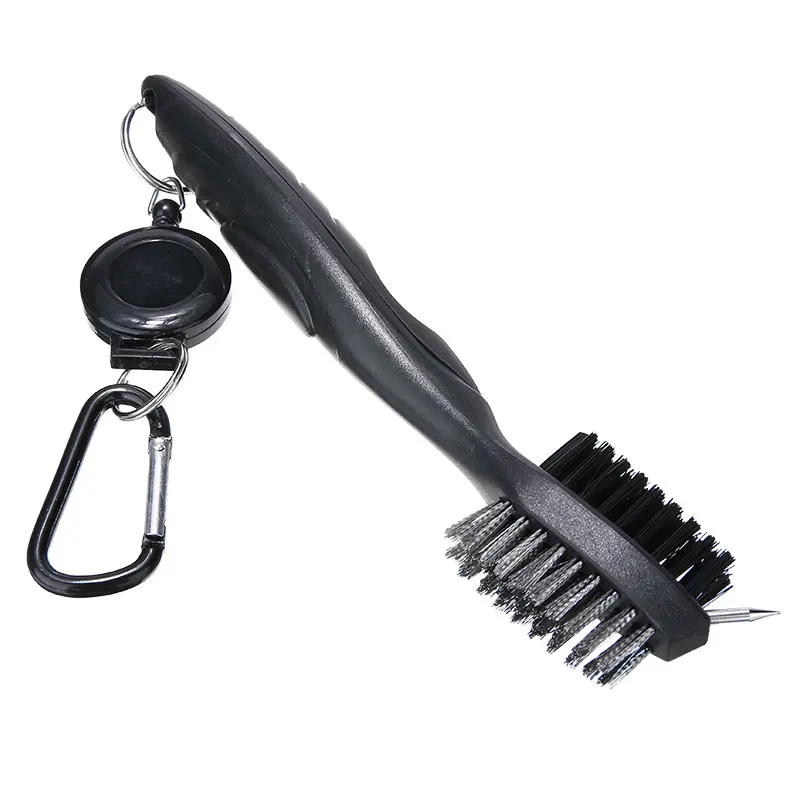 2-сторонняя металлическая Нейлоновая Щетка для гольфа и клубов набор чистки