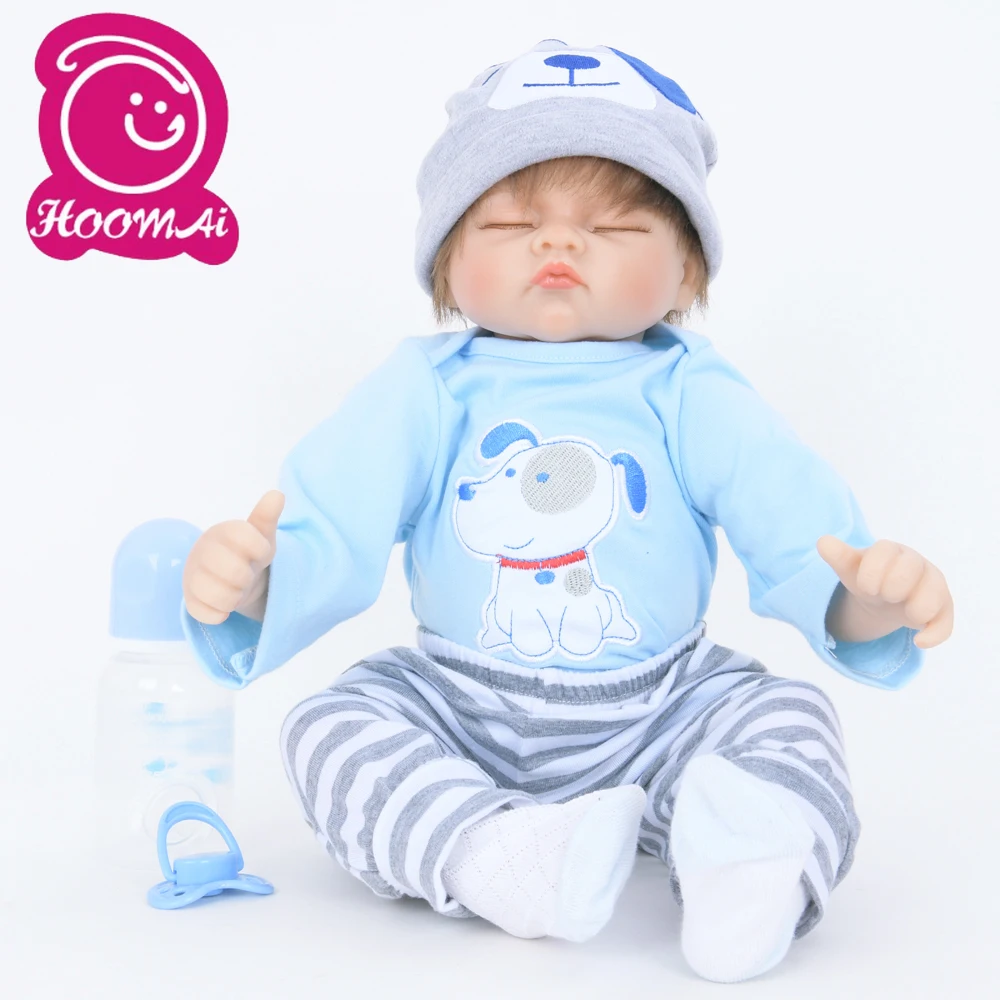 Новый стиль милая кукла Bebe Reborn Реалистичная Спящая для новорожденных с закрытыми