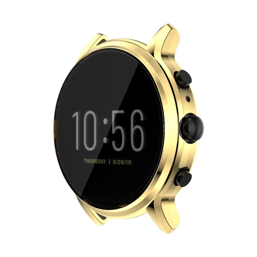 protective case for fossil gen 5 carlyle smart watch cases cover for fossil gen 5 carlyle smartwatch tpu plating cover woman free global shipping
