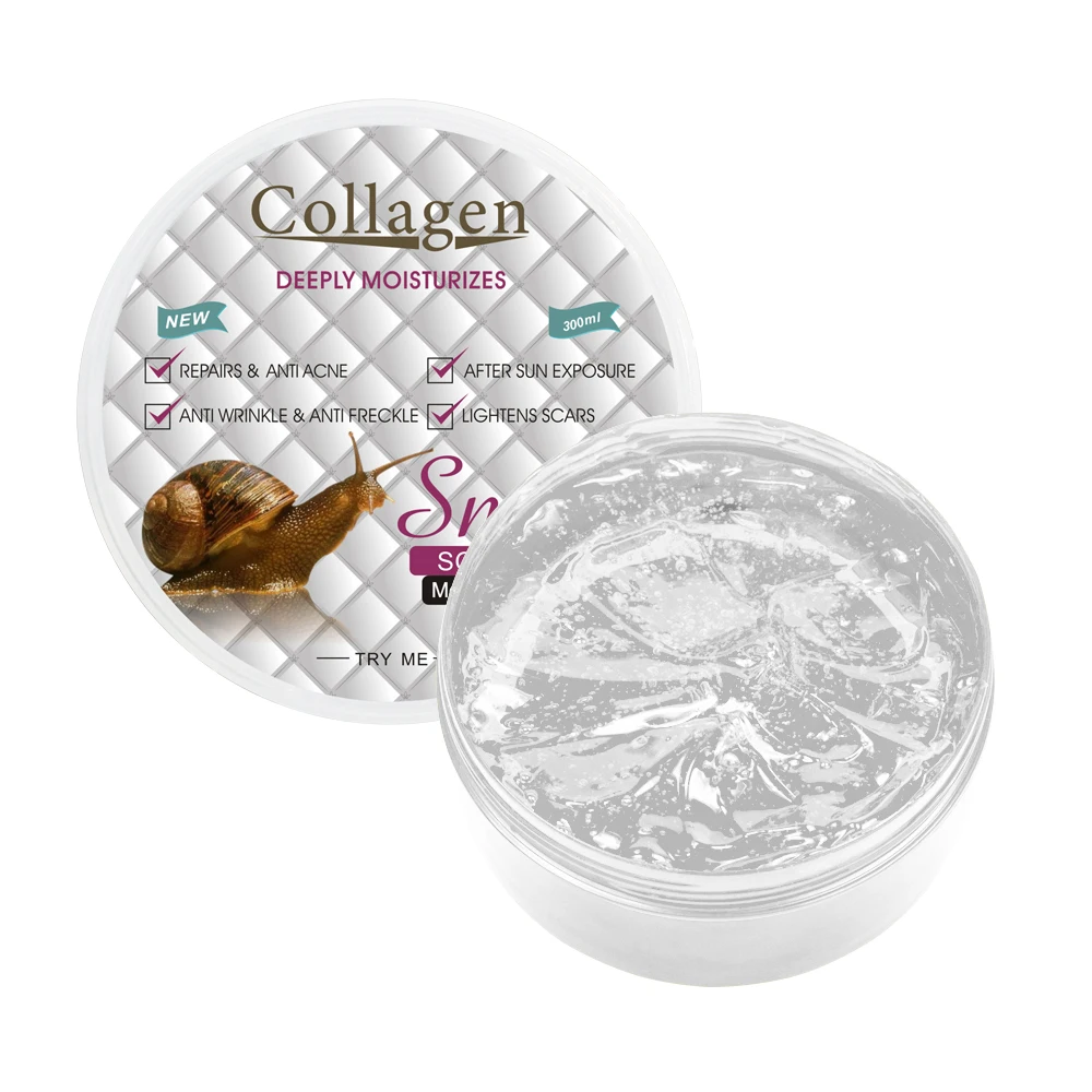 300ml DISAAR Natural Moisturizing Gel Collagen&ampSnail Body Skin Care Products For Women Anti-wrinkle Aging Acne Treatment |