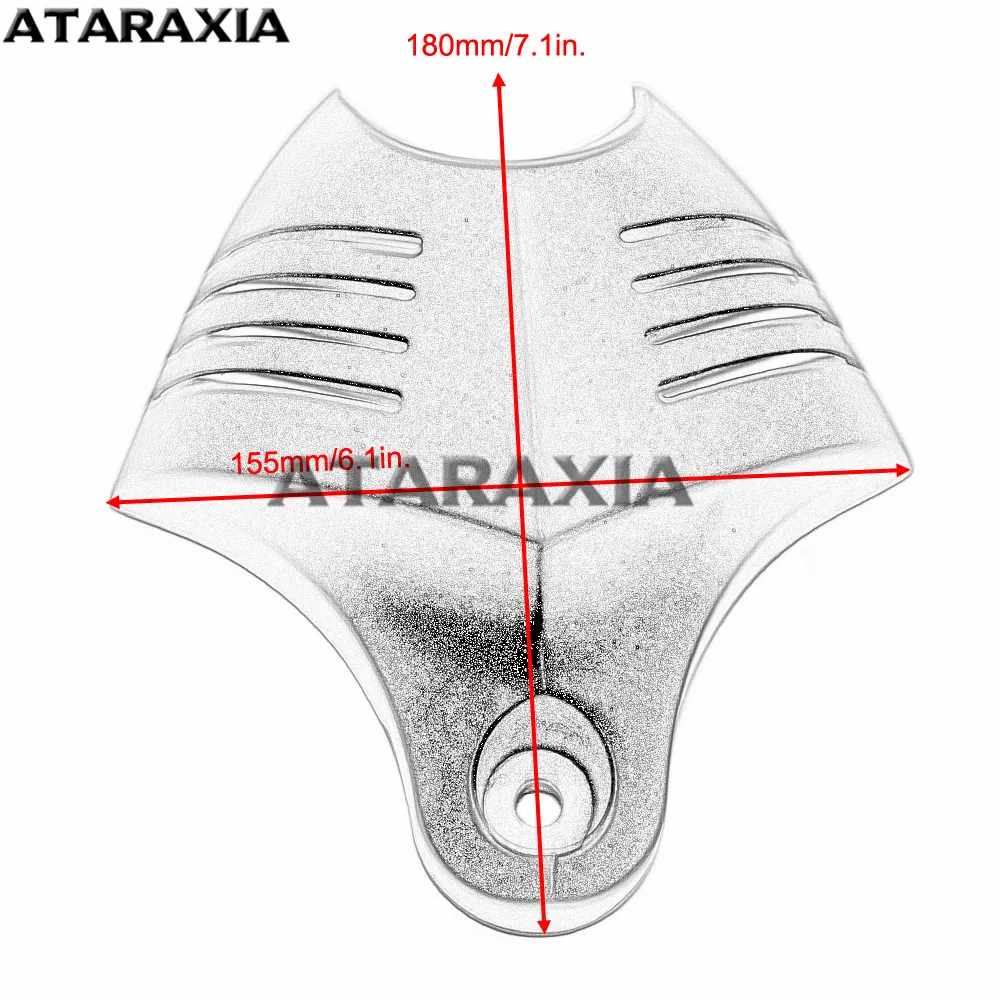 Алюминиевый мотоциклетный хромированный черный V образный кожух для Harley Big Evo /