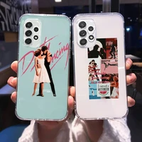 dirty dancing lovely pink phone case for samsung a 51 50 52 12 21s 31 40 70 71 note s 20 10 21 ultra plus fe clear coque shell