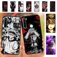 yinuoda black clover anime asta phone case for redmi note 8 7 9 4 6 pro max t x 5a 3 10 lite pro