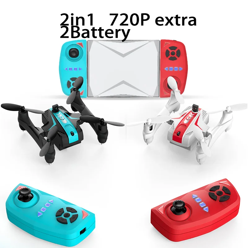 2в1 мини инфракрасный боевой беспилотник с Hd камерой 720P FPV wi-fi-квадрокоптер складная игрушка Rc для детей высота удержания включает в себя 2 дрона - Цвет: 2in1 720P extra 2B