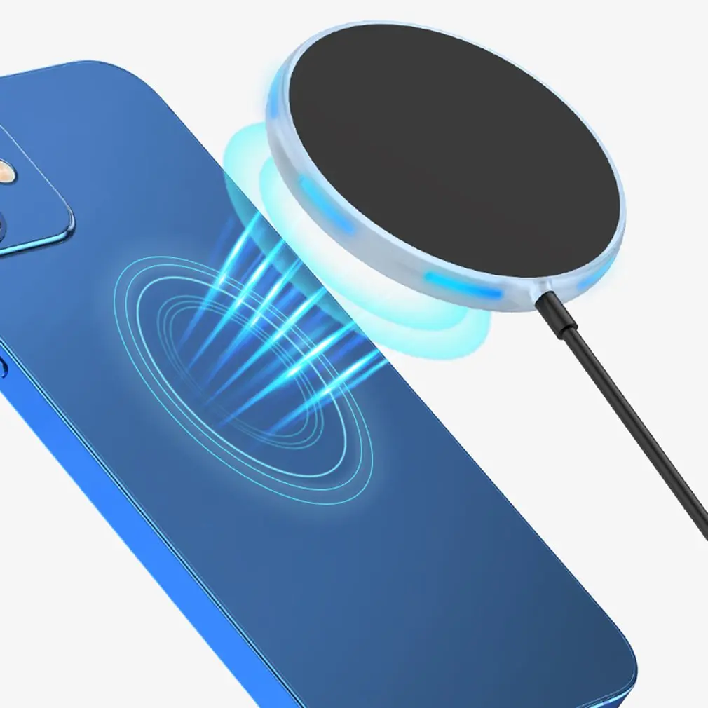 

Original 15W Magnetic Wireless Charger For iPhone 12 Pro Max Mini Fast Charger for Samsung USB C PD Adapter Fast Charging Pad