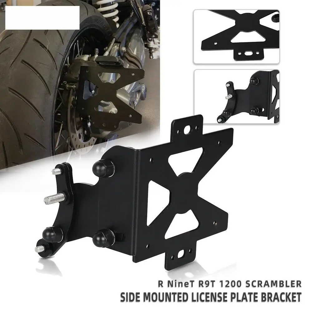 

Motorcycle Side Mounted License Plate Bracket For BMW R NINET 1200 SCRAMBLER 2014 2015 2016 2017 2018 2019 RNINET
