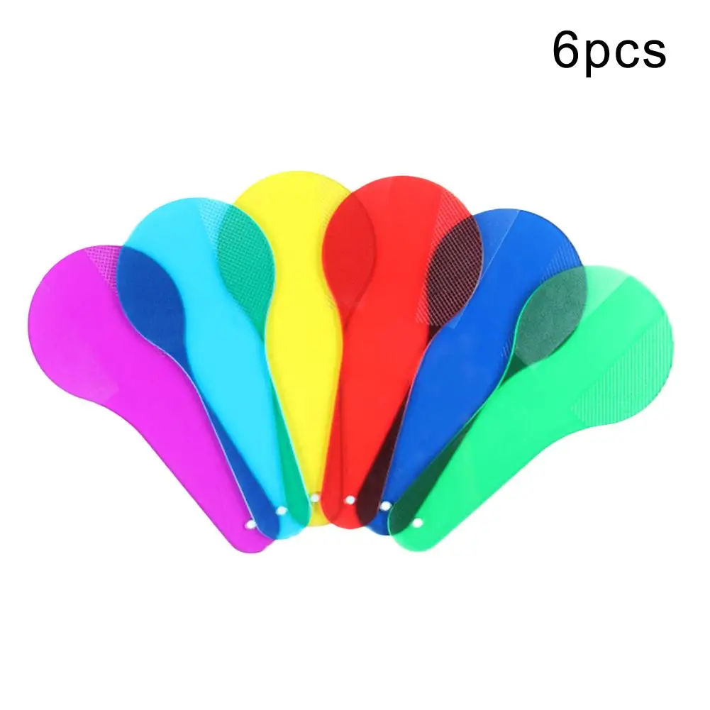 6 шт./компл. прозрачные световые фильтры цветные пленки детские товары для