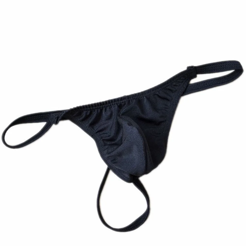 

Men's Sexy Bulge Pouch Low-waist Bikini ManLingerie Fashion Underwear Thong Brief Gays Underpants Inmitate Shorts Sissy Panties