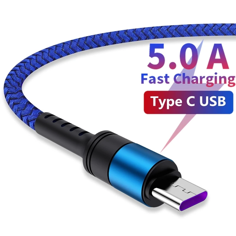 5A супер быстрый кабель usb type C для huawei P30 P20 Pro Mate20 Mate20X Lite Xiaomi Mi 9 быстрой