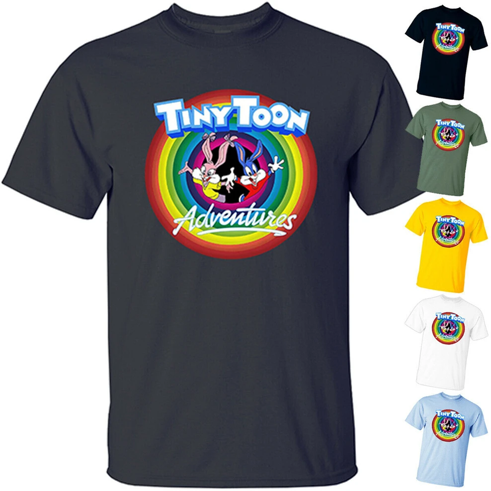 Игра Tiny Toon adventures V1 видео Looney ttes Футболка (черный) все размеры S 3Xl классический