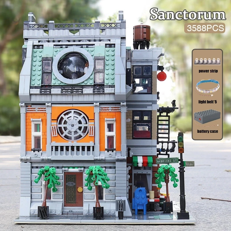 Строительные блоки MOULD KING MOC модель уличного вида санктора сборные детские