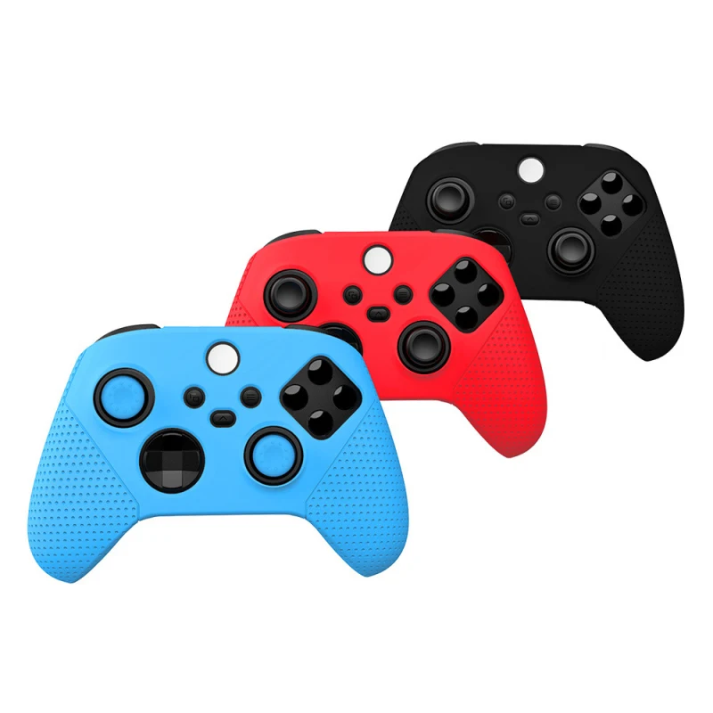

Suitable For Xbox Series S/X Gamepad Silicone Protective Cover With Particle Non-slip Rocker Cap