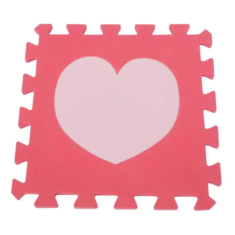 

10pcs EVA Foam Interlocking Floor Play Mat Reasonable Storage and Convenient Access Protective Puzzle Carpets Red Pink