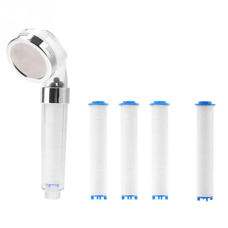 Отрицательные ионы под давлением ручная Душевая насадка для ванной душ купания