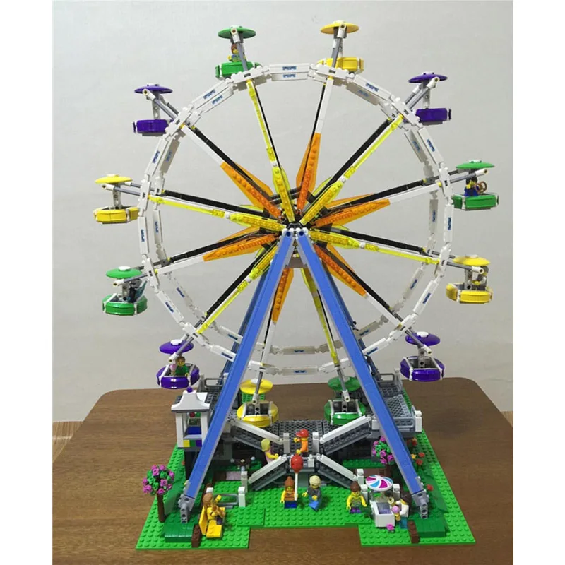 12 Ferris Wheel Creator Expert City Street View, карусель обозрения, наборы, модель, строительные наборы, блоки, кирпичи, развивающие игрушки для детей - Цвет: 12 Ferris Wheel