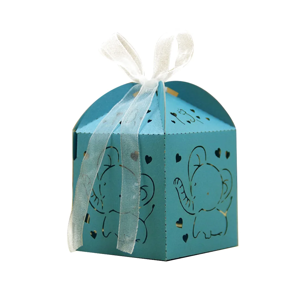 10 шт. детская Свадебная коробка для конфет на день рождения выдолбленный